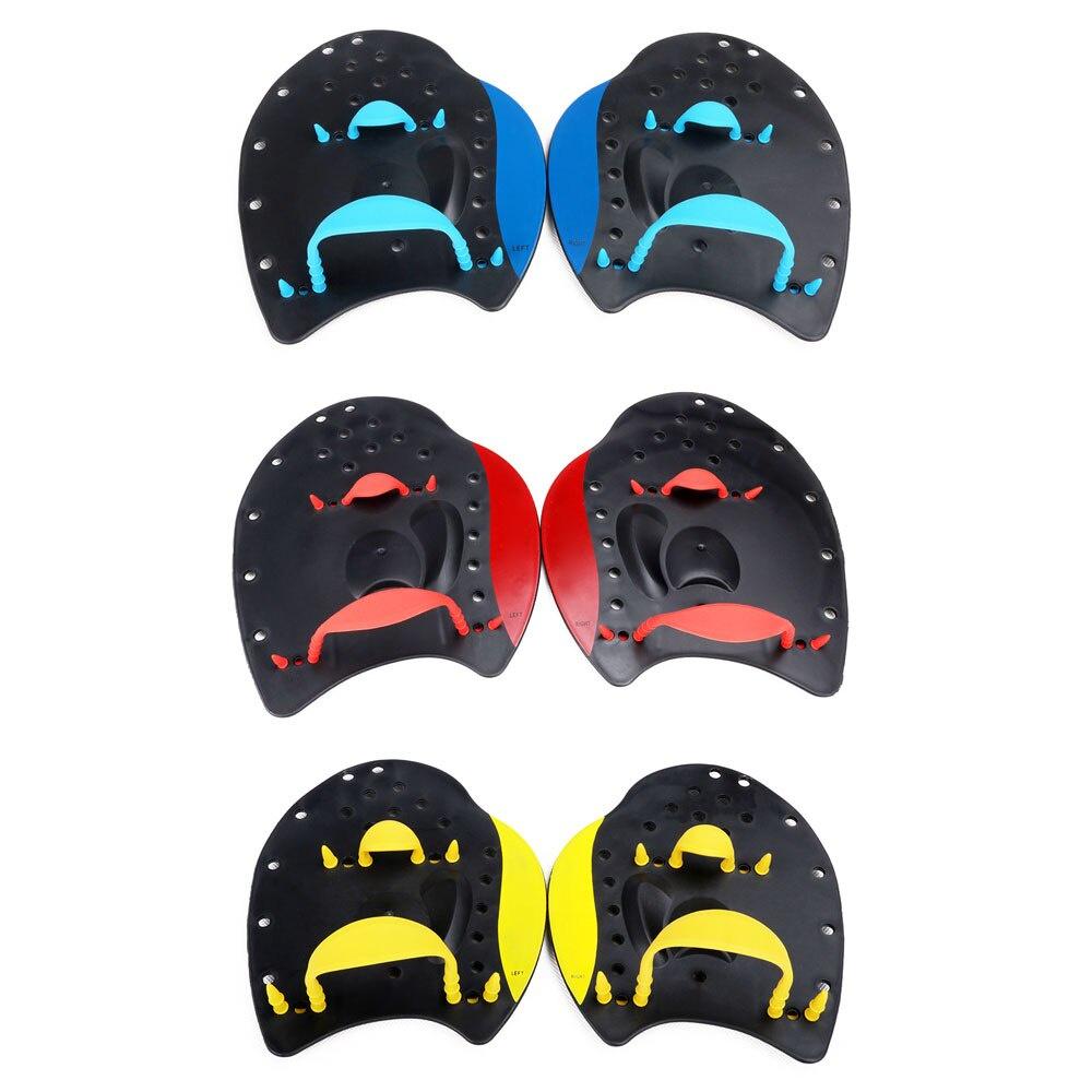 1 Pairs Swimming Paddles Professional Swimming Strokes Practice Correction Adjustable Hand Webbed Gloves for Adult Children