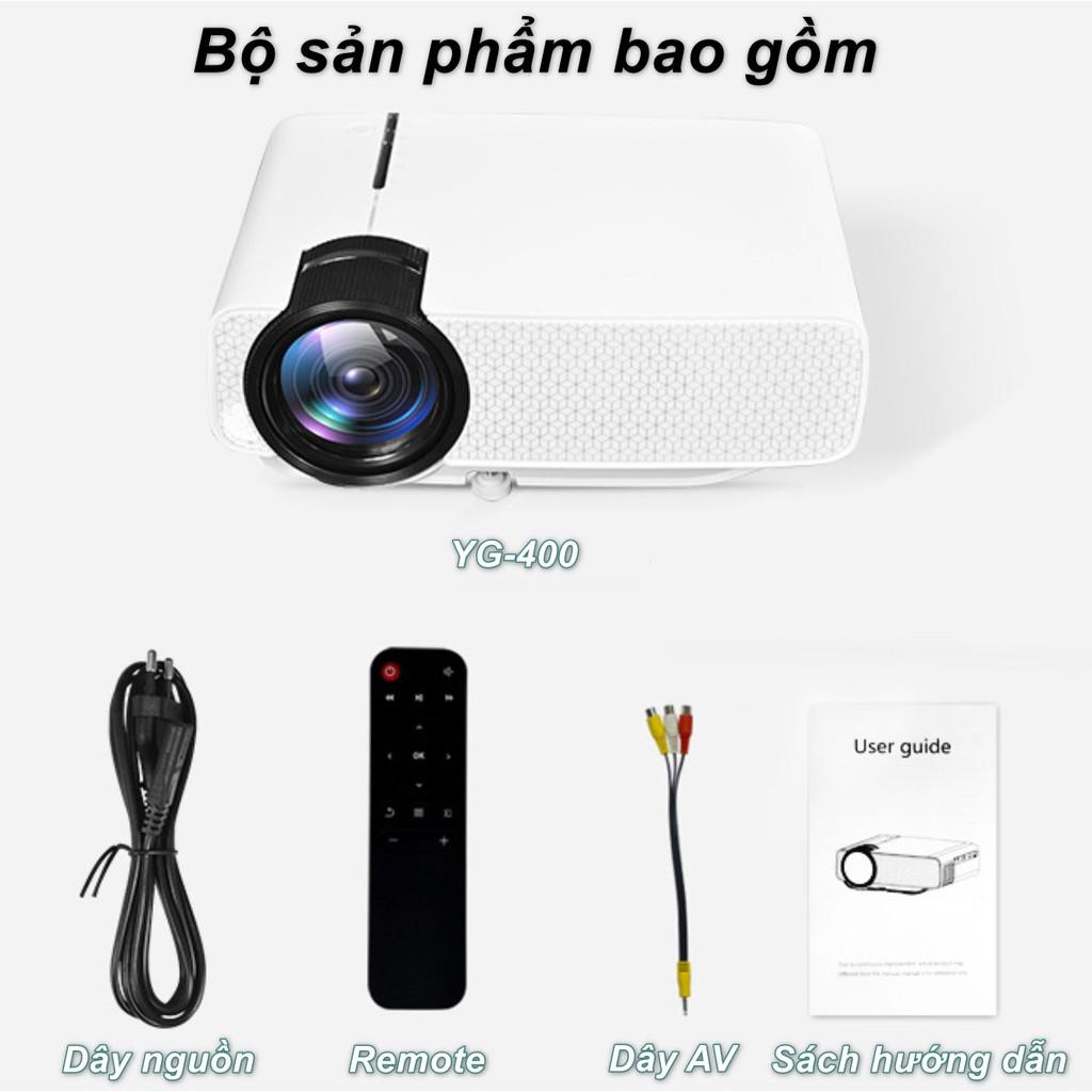 Máy chiếu YG-400 PLUS LED PROJECTOR - Độ phân giải 1080x720P màn hình 138 inch - Phiên bản mới 2021