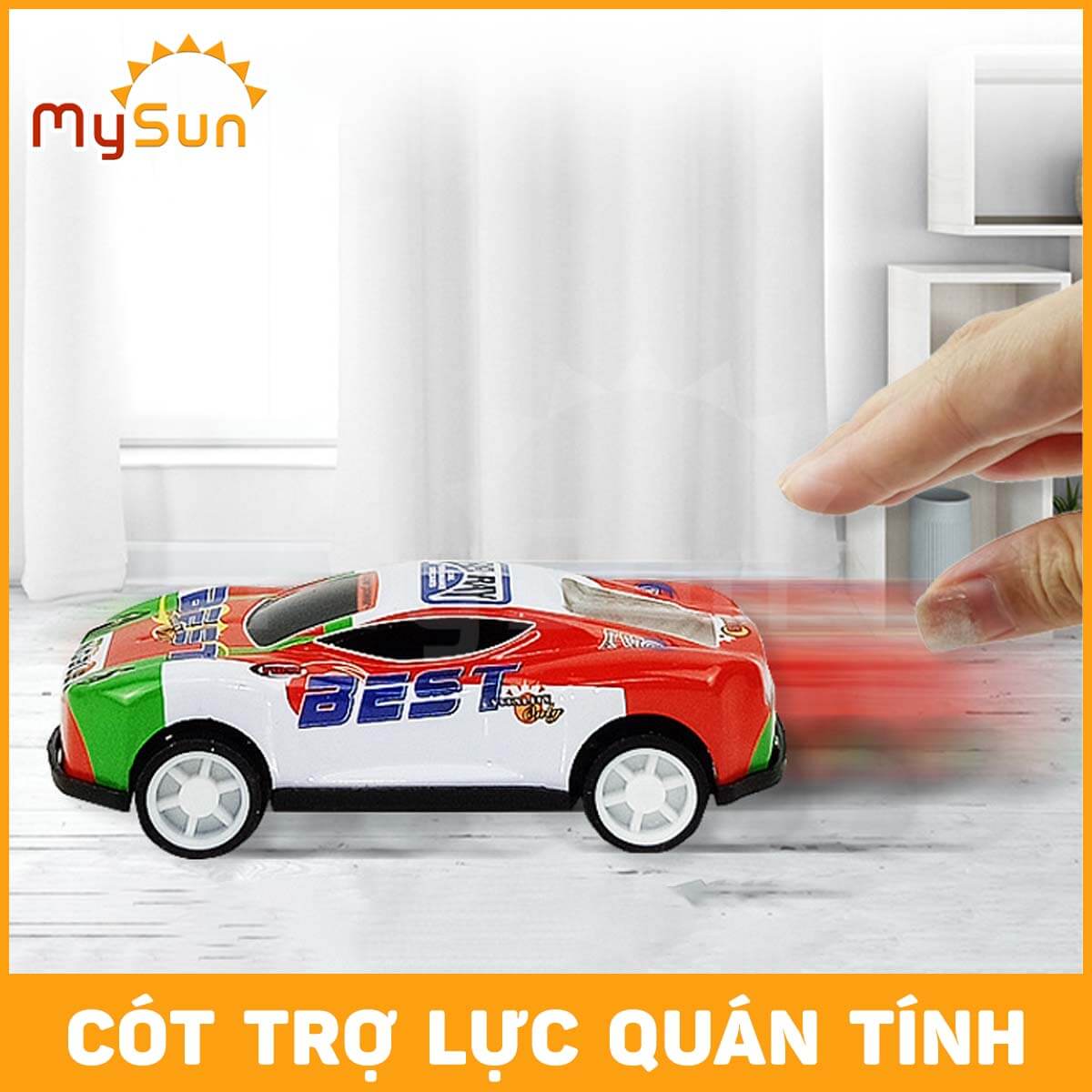 Bộ xe đua ô tô đồ chơi mô hình oto cho bé trai bằng hợp kim sắt MySun