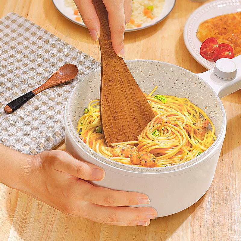Nồi Nấu Mỳ Lẩu Điện Chảo Lẩu Chống Dính Men Gốm Ceramic Nắp Kính Cường Lực