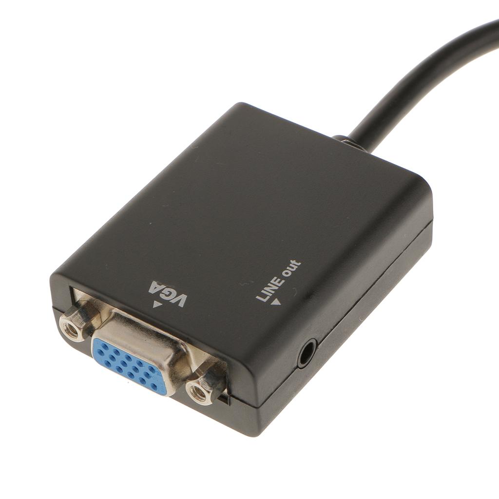 VGA Male to Female Video Converter Micro Mini Adapter for PS3