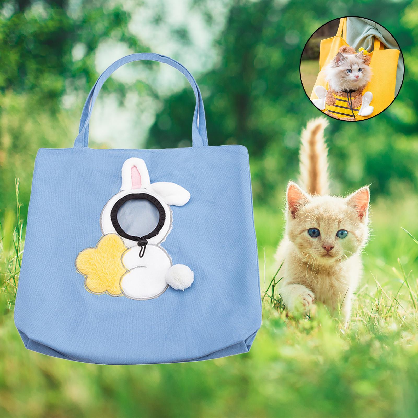 Pet Cat Carrier Bag Puppy Satchel Bag Breathable Travel Bag Tote
