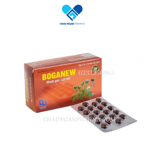 Viên uống giải độc gan BOGANEW Đại Uy Hộp 5 vỉ x 20 viên
