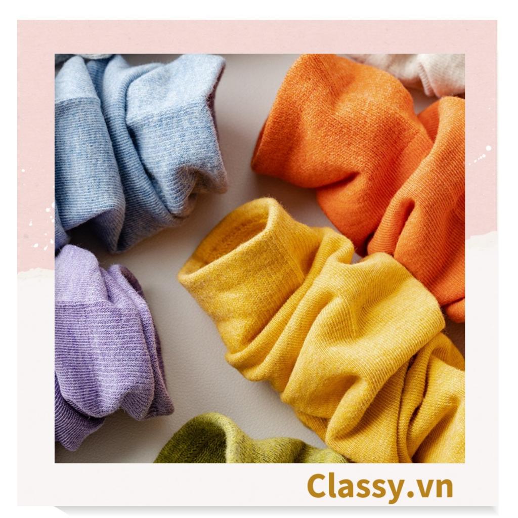 Combo 2 đôi tất cotton cổ cao Classy trơn nhiều màu G1401