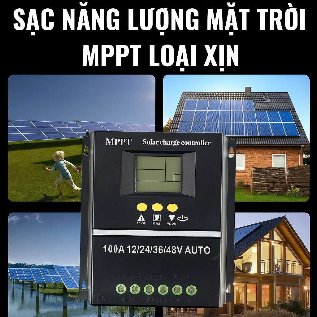 Bộ Sạc MPPT 80A 12V-48V – Bộ Điều Khiển Năng Lượng Mặt Trời Thông Minh, Dành Cho Hệ Solar Gia Đình, đèn trang trí