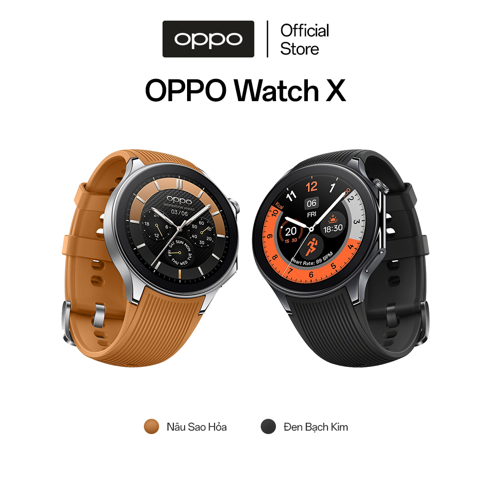 Đồng hồ thông minh OPPO Watch X | Chỉ tương thích ANDROID - Hàng chính hãng