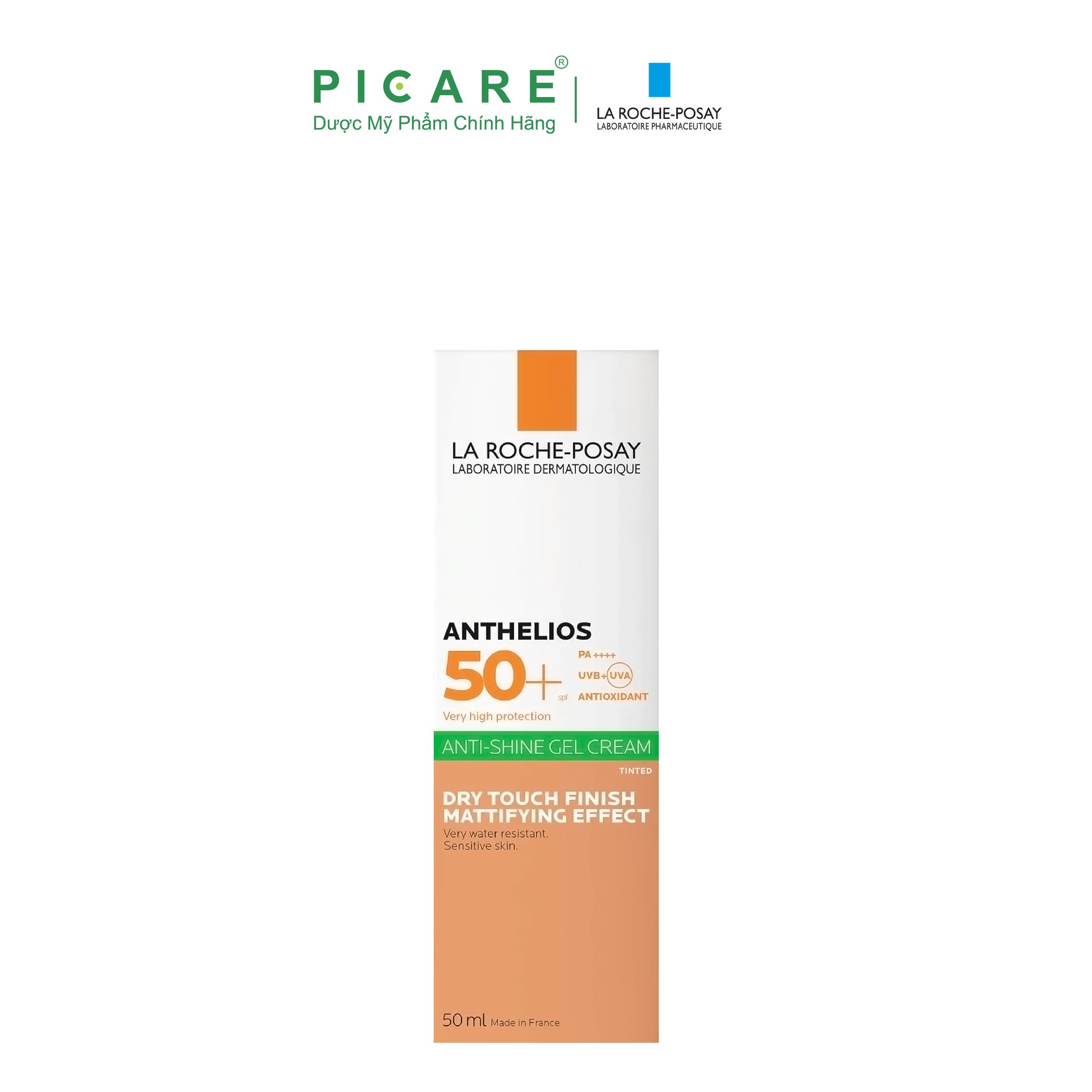 Kem Chống Nắng Có Màu Kiểm Soát Bóng Nhờn, Đều Màu Da La Roche Posay Anthelios Dry Touch Mattifying Tinted SPF50+ 50ml