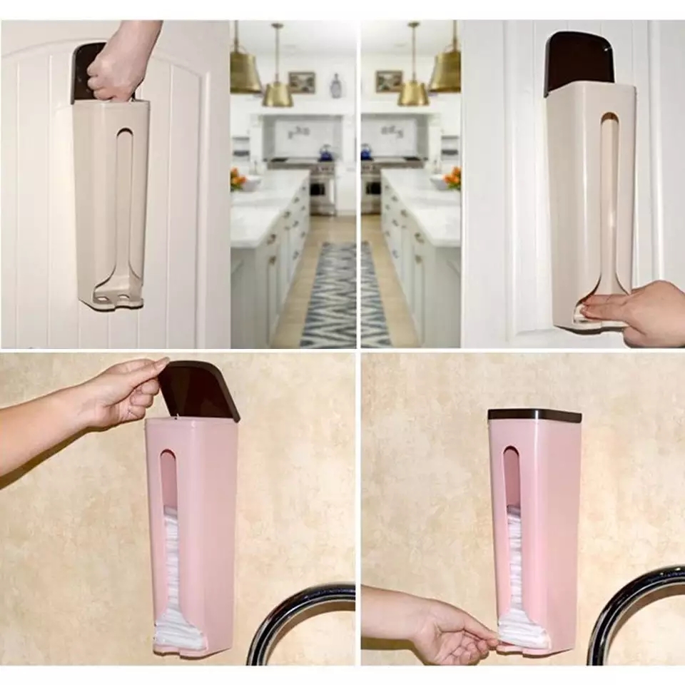 Hộp Dán Tường Đựng Túi Nilong Tái Sử Dụng , Túi Đựng Rác , Giấy Vệ Sinh .. -Chính Hãng