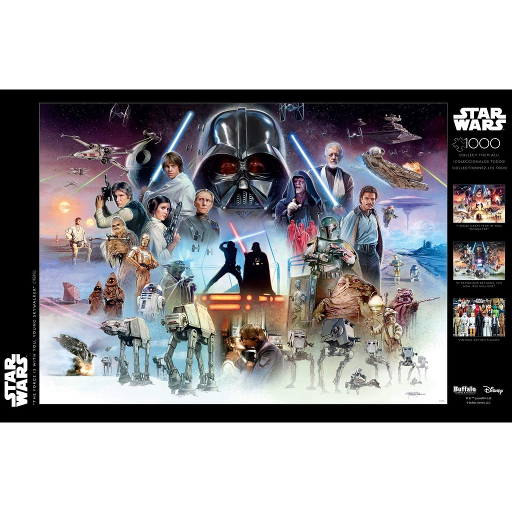 Tranh Ghép Hình 1000 Mảnh Phong Cảnh, Hoạt Hình, Josephine Wall, Jigsaw Puzzle Star Wars Pcs