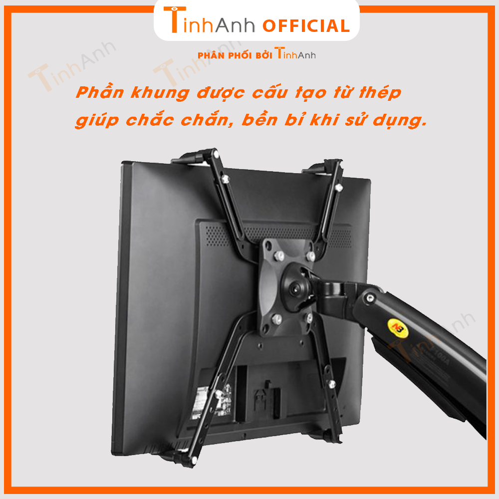 Bộ Kẹp Màn Hình NB-FP1 - Sử Dụng Cho Màn Hình Không Thiết Kế Lỗ Ốc VESA Treo Tường 2021 - Hàng Chính Hãng