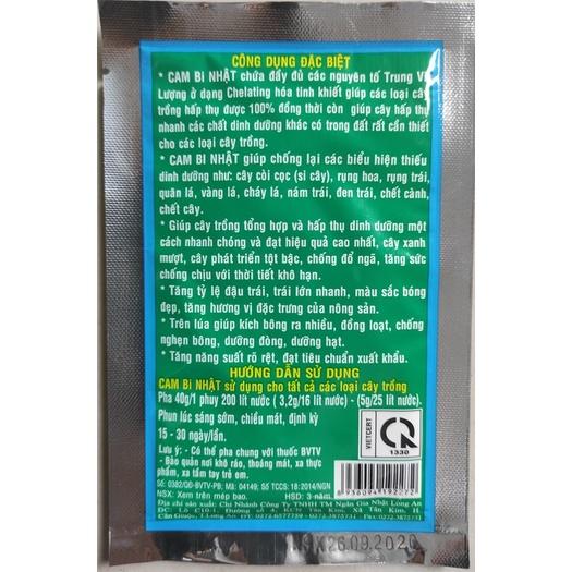 Phân Bón Lá Cam Bi Nhật Bổ Sung Trung Vi Lượng Cho Cây Trồng - Gói 40g .