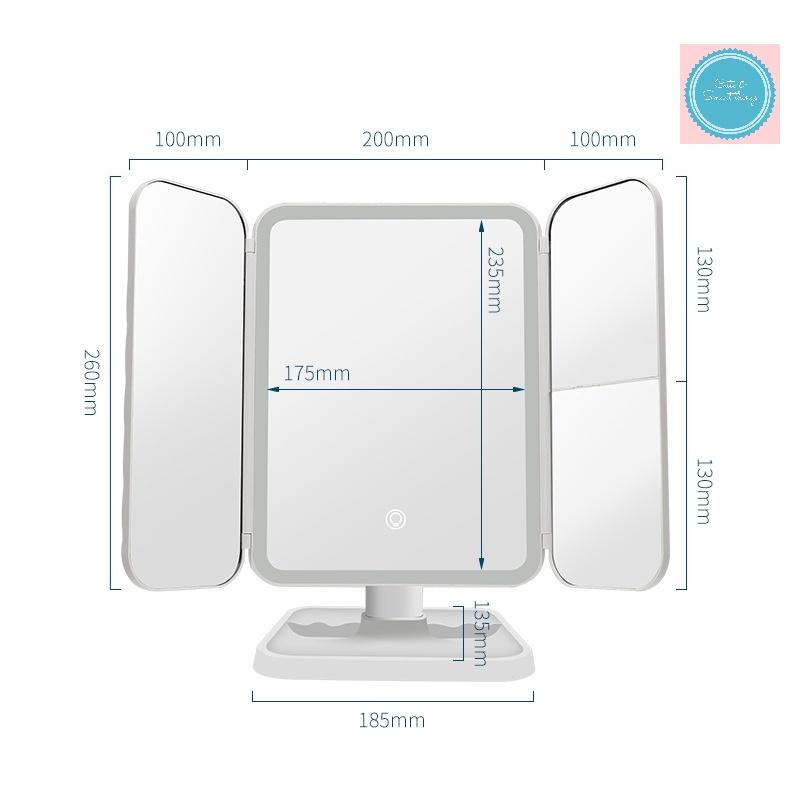 Gương trang điểm sang trọng (có đèn LED, cảm ứng)