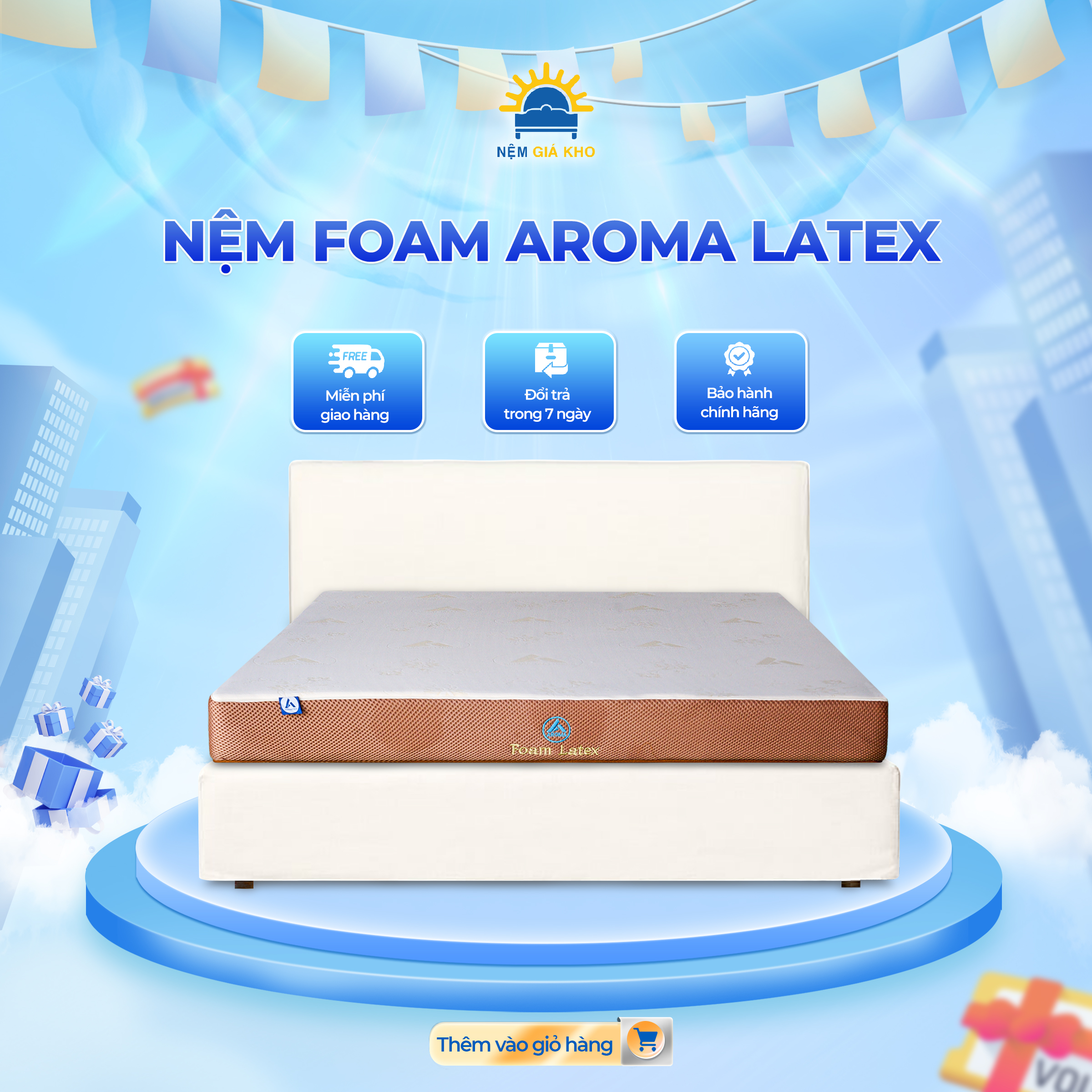 Nệm cao su Aroma Foam Latex