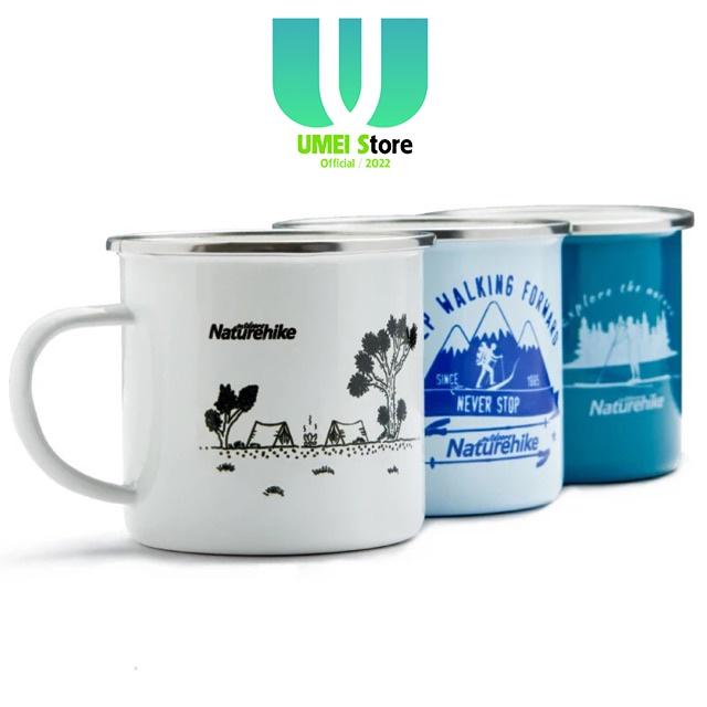Cốc Uống Nước Inox Tráng Men Cắm Trại Làm Quà Tặng Campfire Mug IN THEO YÊU CẦU