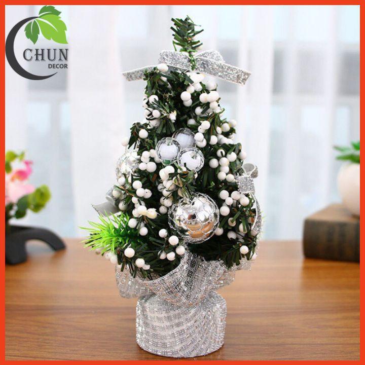 Cây thông noel để bàn cao 20cm trang trí bàn làm việc, giá sách, kệ tủ, làm quà tặng