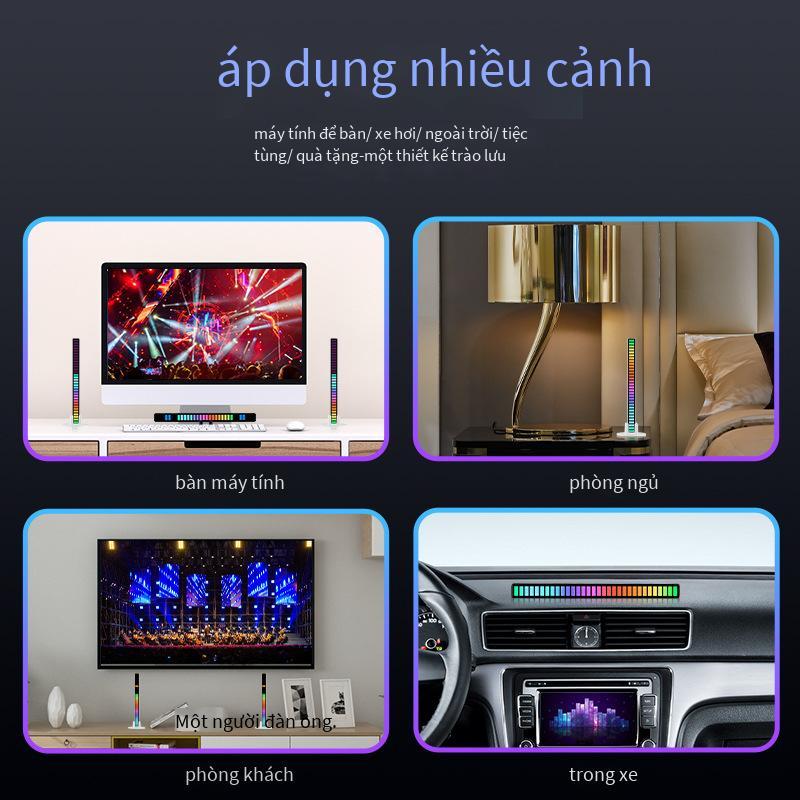 Giao hàng nhanh rgb pickup bầu không khí ánh sáng bầu không khí xe hơi phòng thể thao điện tử máy tính để bàn âm nhạc nhịp điệu điều khiển bằng giọng nói nhịp điệu âm thanh ánh sáng