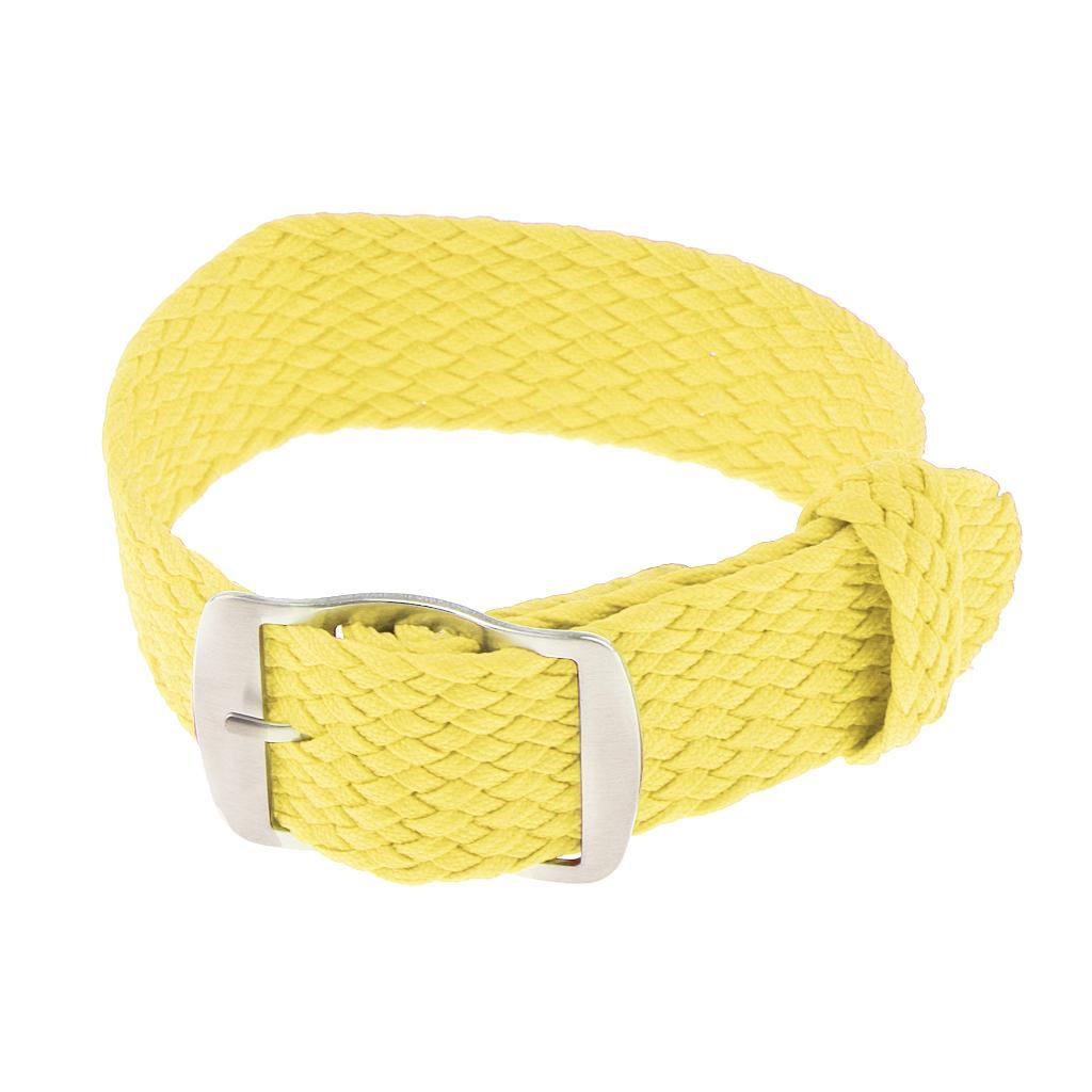 20mm Watch Band Braided Nylon Stainless Steel Buckle Replace