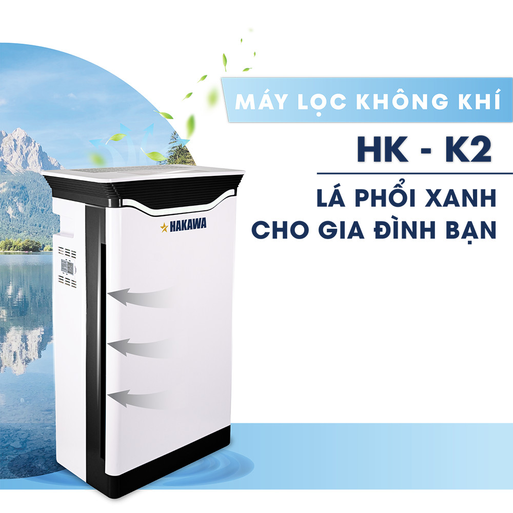 MÁY LỌC KHÔNG KHÍ CAO CẤP HAKAWA HK-K2 - HÀNG CHÍNH HÃNG