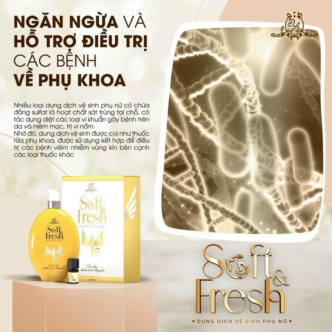 Dung Dịch Vệ Sinh Phụ Nữ Collagen X3 Soft &amp; Fresh Giúp Khử Mùi Cân Bằng Độ PH Tặng Nước Hoa Vùng Kín Đông Anh Chính Hãng 120ml