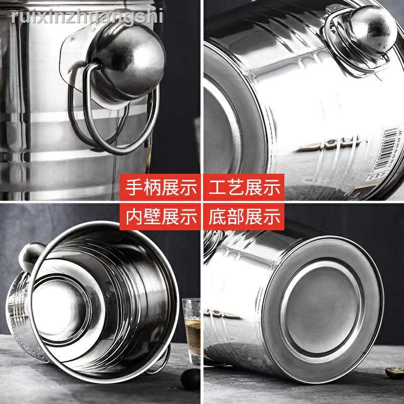 Xô đựng đá bằng inox tặng kèm 1 kẹp gắp đá