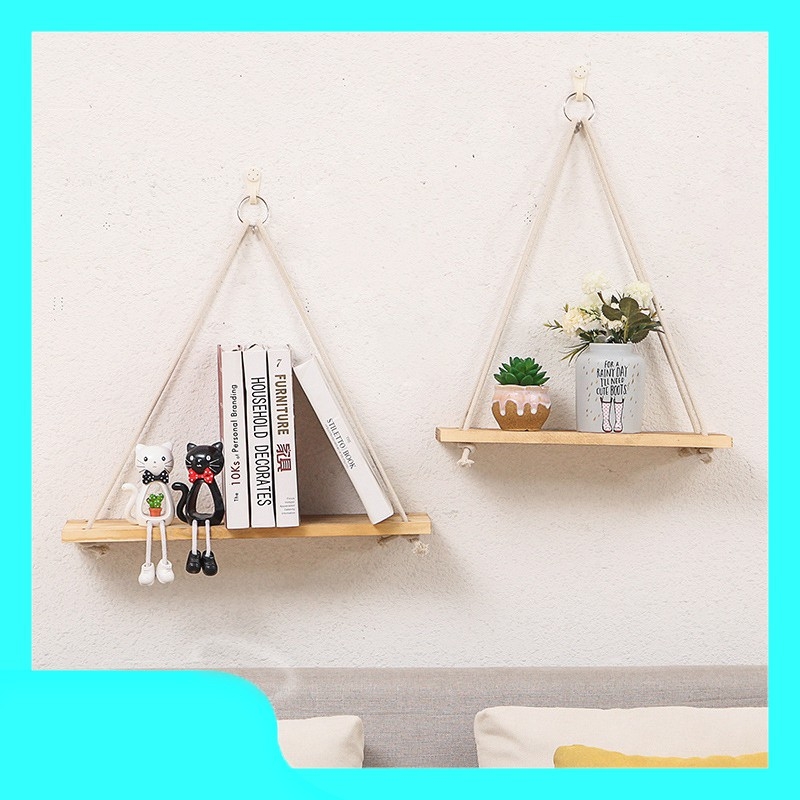 Kệ Gỗ Thông Decor Treo Tường Xinh Xắn