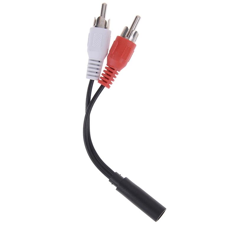 Dây Âm Nhạc 3.5MM Nữ Giắc Kết Nối Cáp Stereo Y Cắm Sang 2 Đầu RCA Nam Adapter Âm Thanh 3.5 Ổ Cắm Aux Tai Nghe