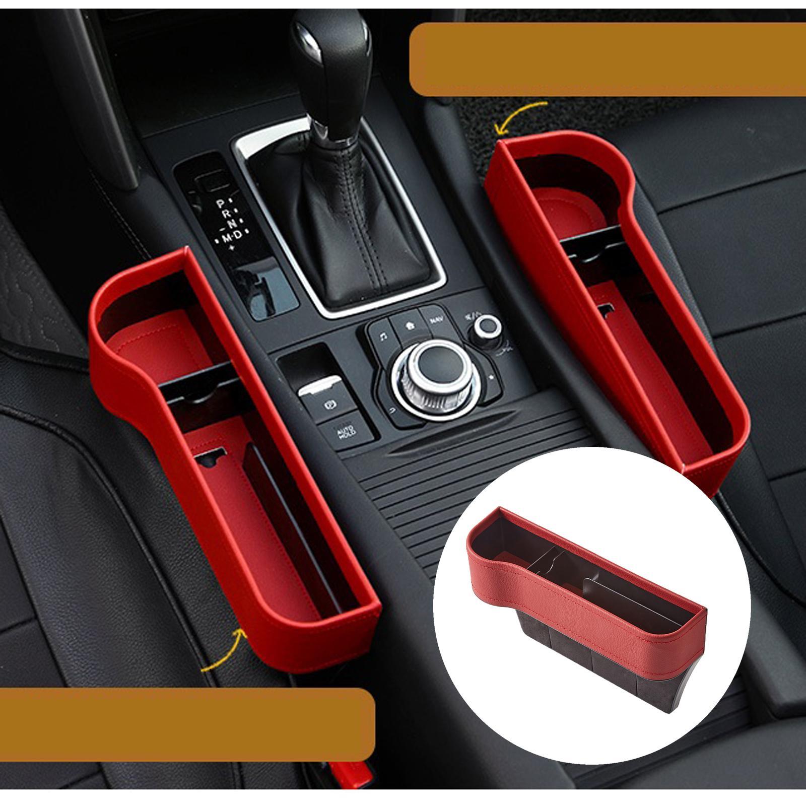2Pc Car Seat Organizer Accessories Leak Proof Fits for Sunglasses Wallet Key