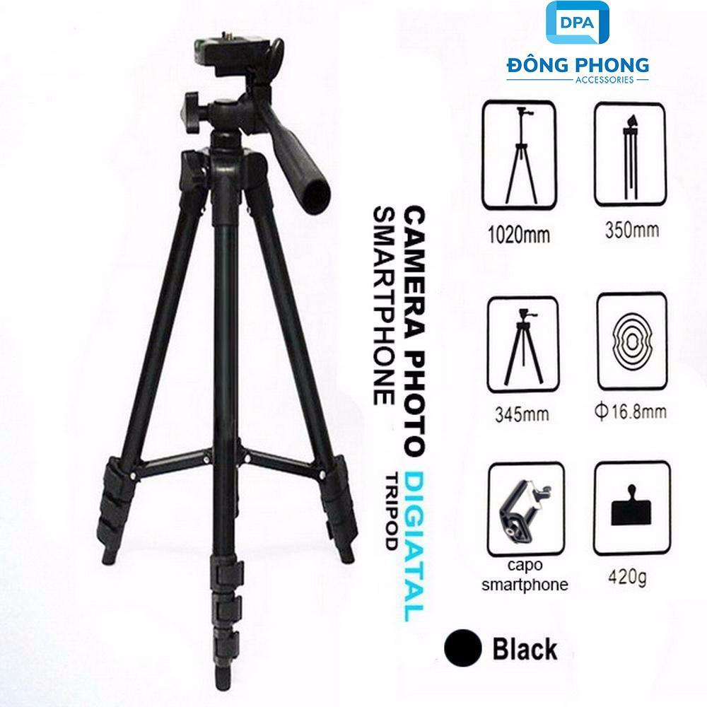 Gậy Chụp Hình Tripod 3 Chân Thân Nhôm TF 3120 Cho Điện Thoại, Máy Ảnh