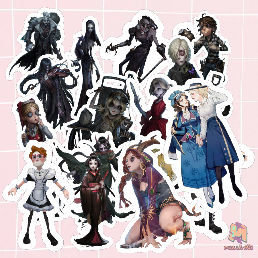 Miếng dán Stickers chủ đề Identity V