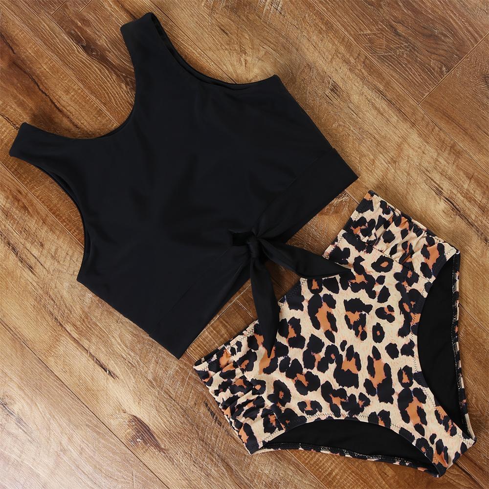 Cao Cấp Đầm Bikini 2021 Đẩy Lên Đồ Bơi Sexy Áo Tắm Nữ Áo Bikini Bộ Da Báo Quần Bơi Đi Biển