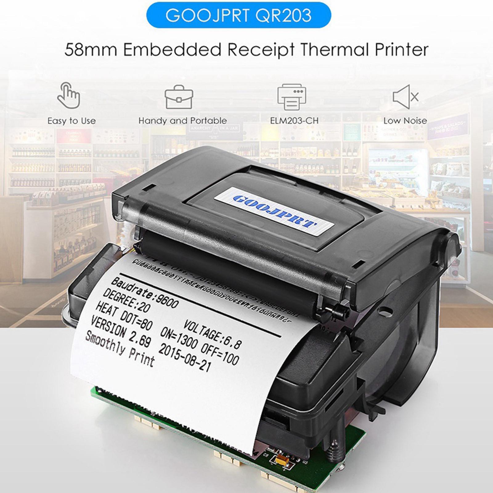 Embedded 58mm Thermal Printer Mini Printing Module Support USB RS232 40ppm