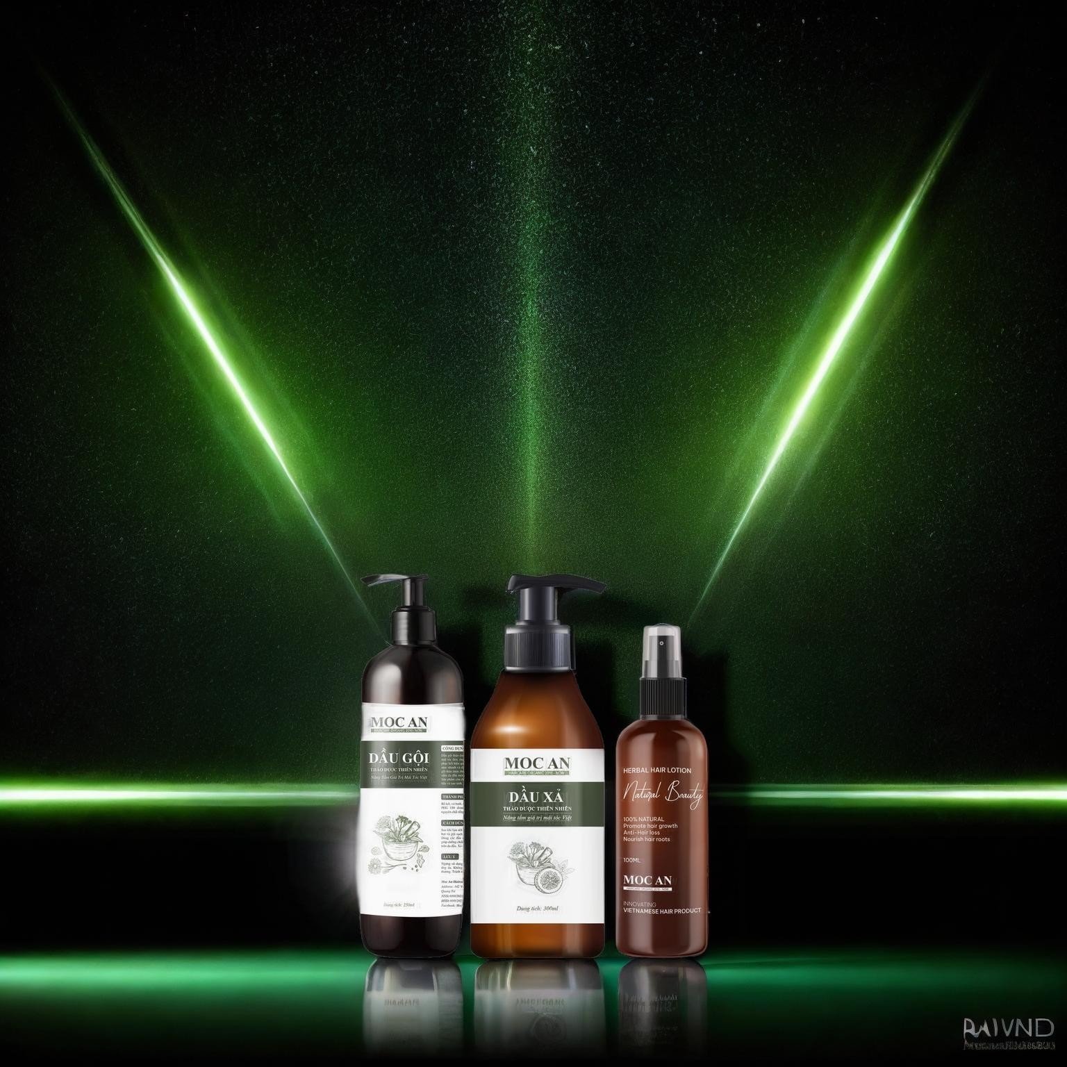 Combo Dầu Gội Thảo Dược Dầu Xả Dừa Bưởi Non Tinh Dầu Bưởi Xịt Tóc Natural Beauty Mộc Ân Haircare