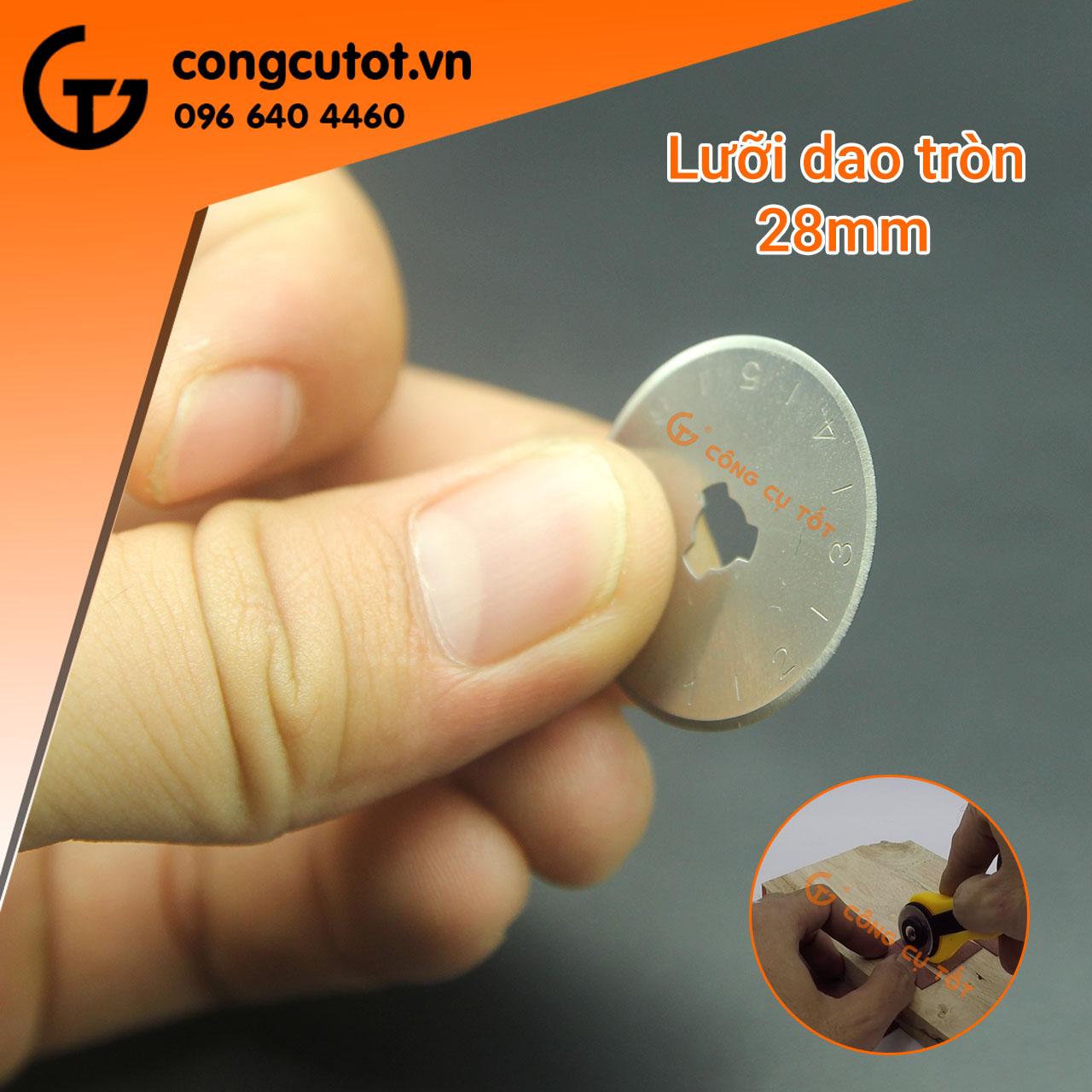 Lưỡi dao cắt da phi 28mm