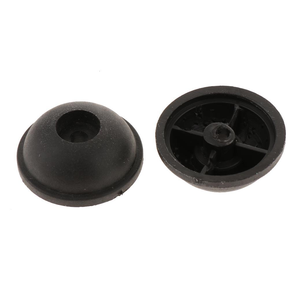 2 Pieces Replacement Part  Luggage Stud Foot Feet Pad Black for Cases