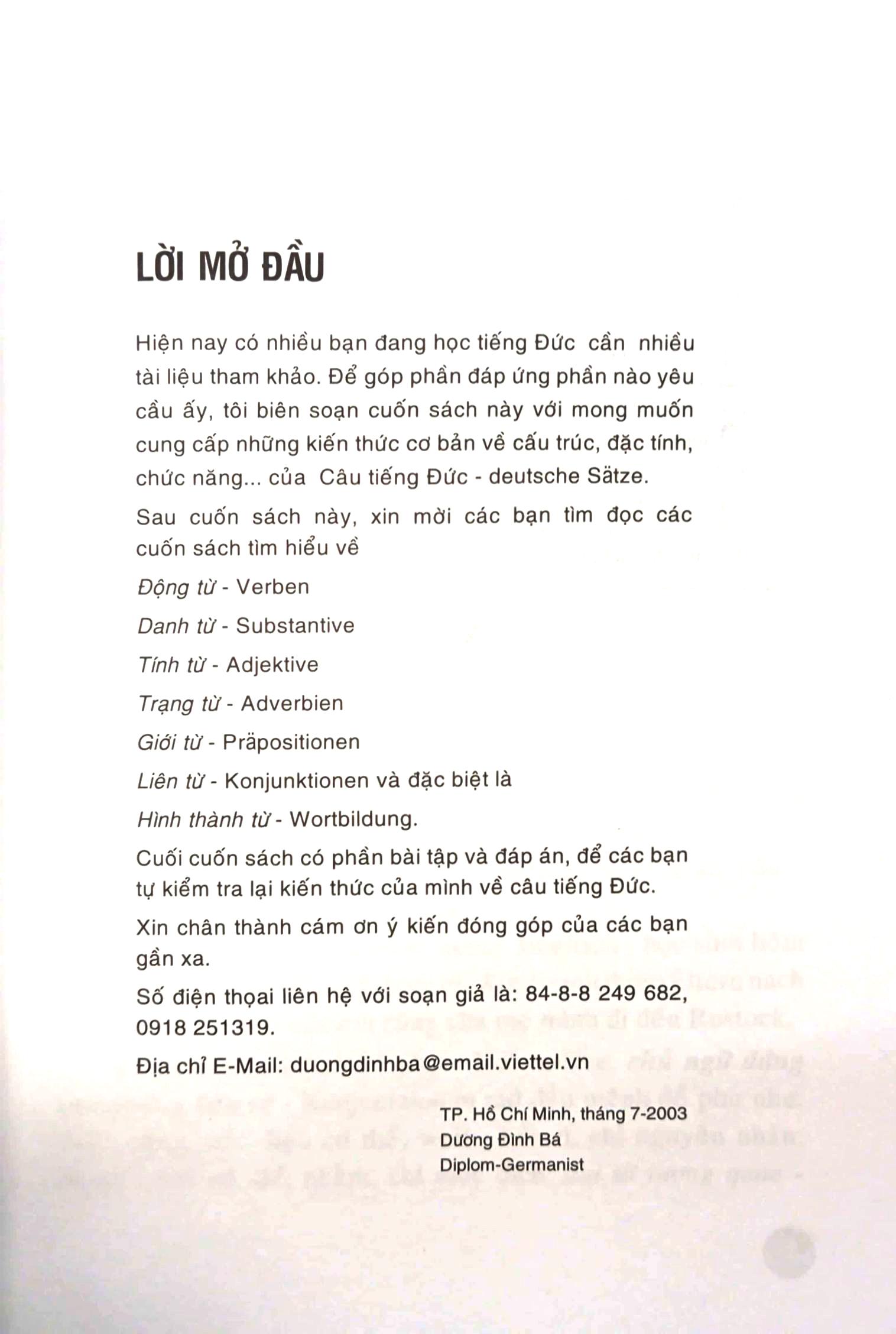 Cách Cấu Tạo Câu Tiếng Đức (Tái Bản 2024)