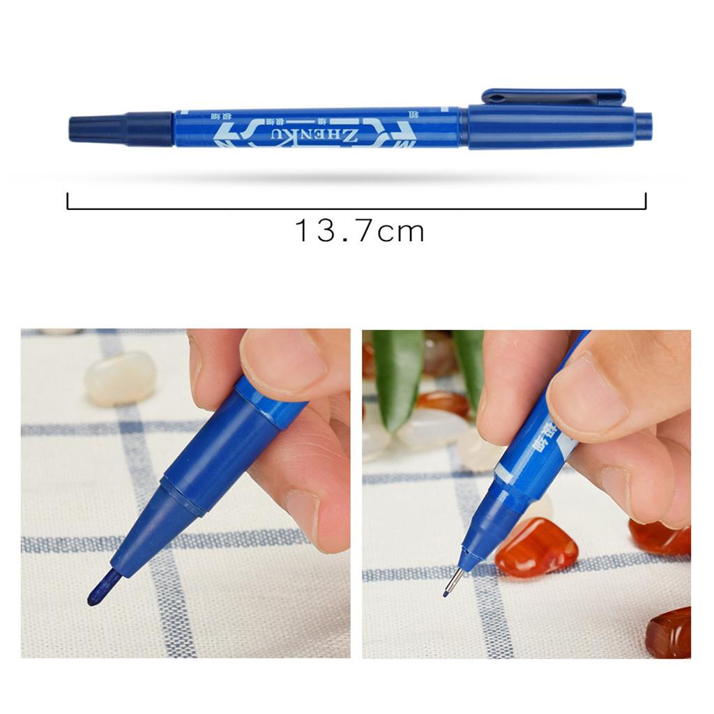 12x Dual Tip Skin Marker Pen Scribe Piercing Pen Tattoo Supply Body Art Tool