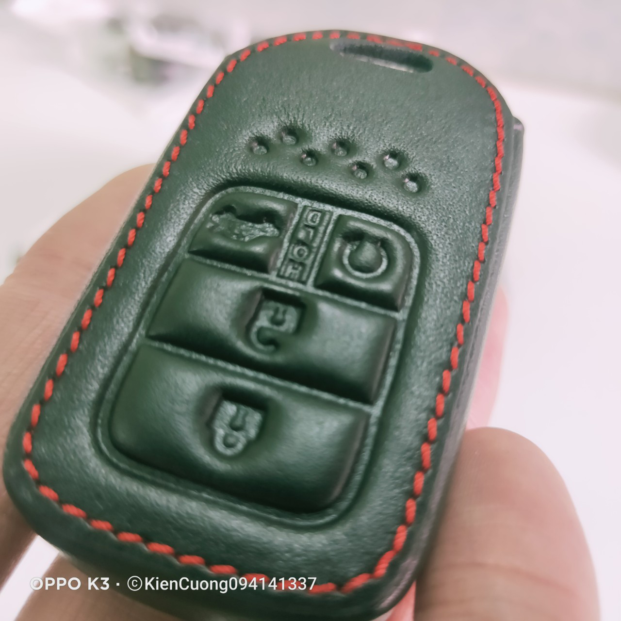 Bao da Chìa Khóa ô tô kèm móc Xe Honda 4 nút - Mẫu Chìa Thông Minh