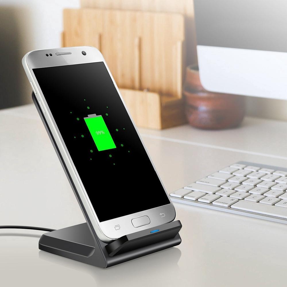 Đế Sạc Nhanh Không Dây Q740 Cho Samsung S10 S9 Note 10 9 10w Iphone 11 Pro Xs Xr X 8