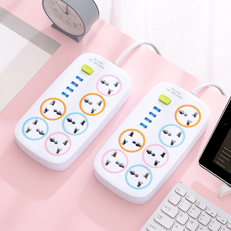 Ổ điện ổ cắm điện đa năng thông minh 2200w có cổng USB tiện lợi an toàn chống giật chống cháy nổ