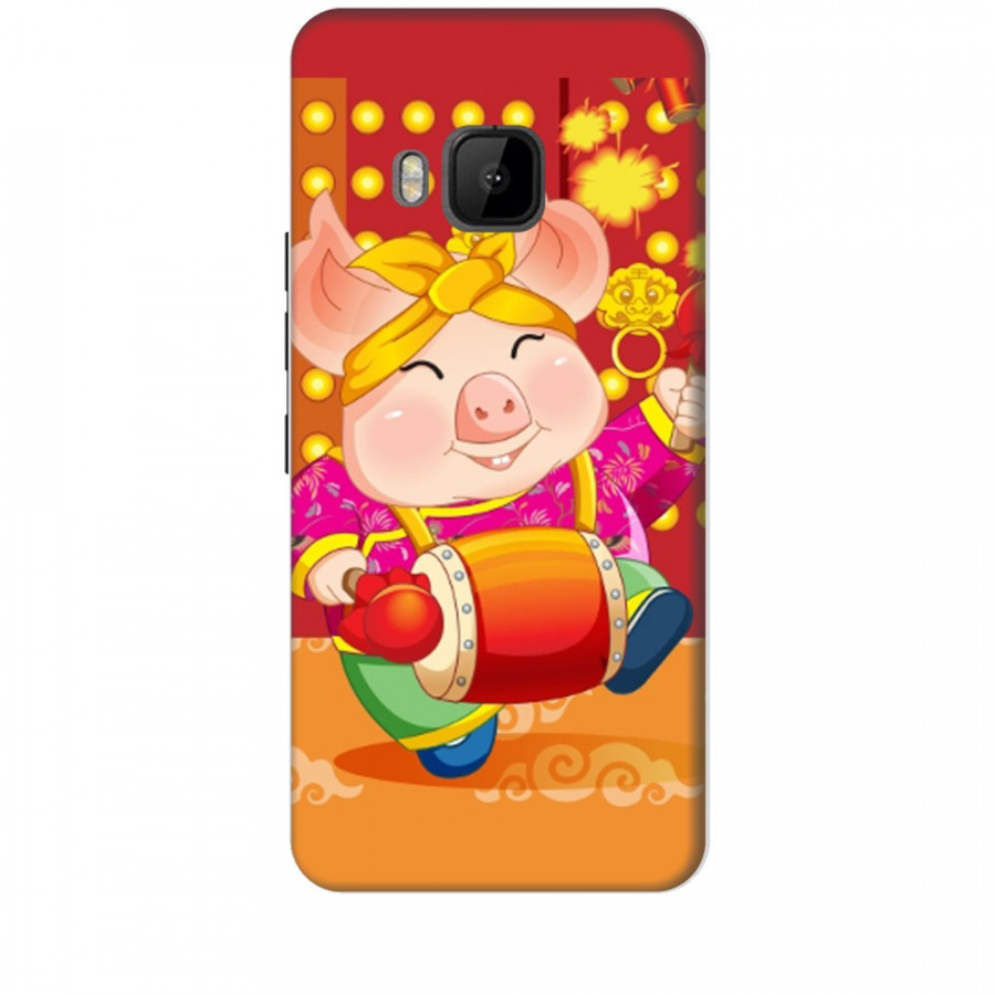 Ốp lưng dành cho điện thoại HTC M9 Heo Xuân Đánh Trống