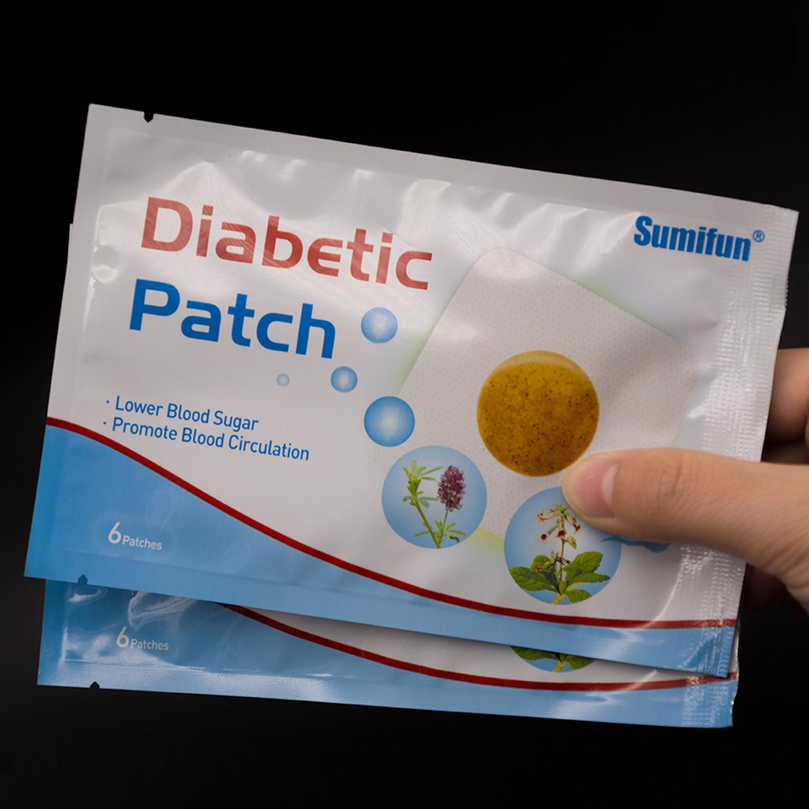 Sumifun 6 Patches Diabetic Patch Ointment Stickers Lower Blood Sugar Promote Blood Circulation