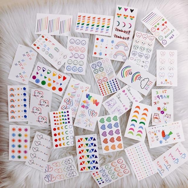 Set 30 tấm hình xăm dán - tattoo