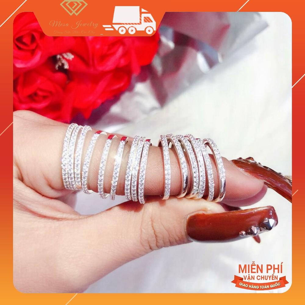 NHẪN NỮ BẠC TA - ĐÁ TRẮNG NHỎ