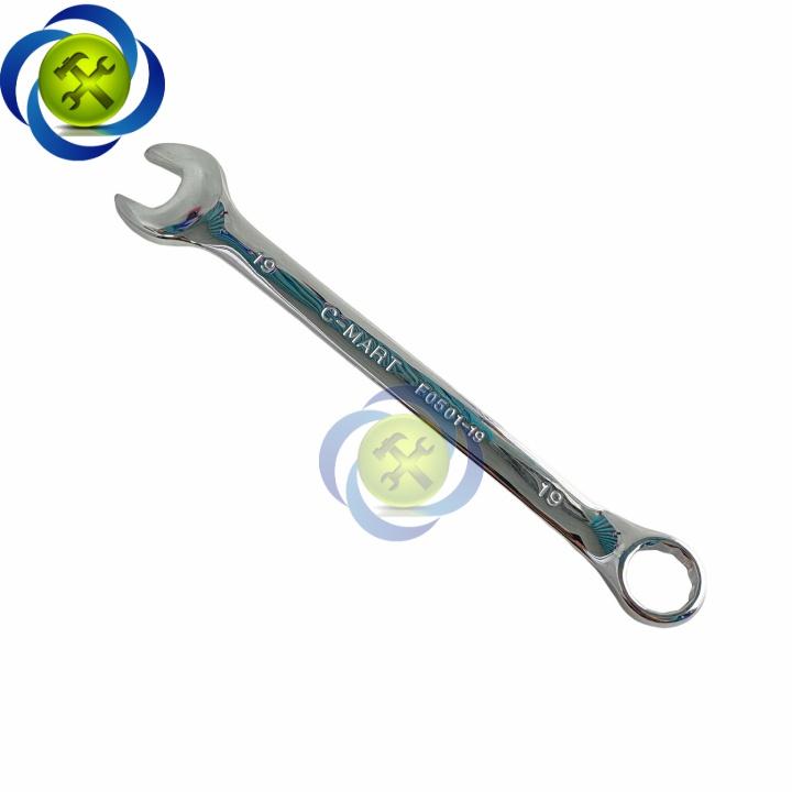 Cờ lê vòng miệng 19mm C-mart F0501-19 xi bóng
