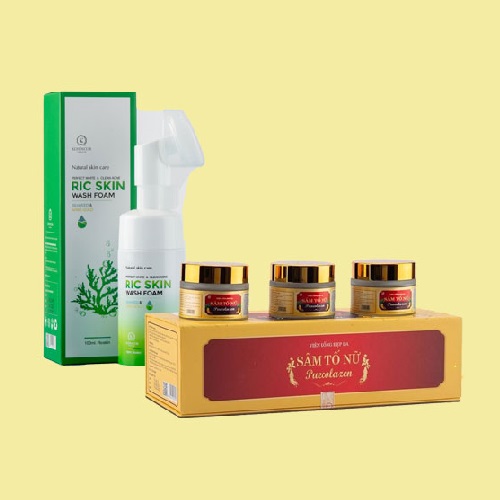 Combo Sâm Tố Nữ Và Sữa Rửa Mặt Ric Skin - Hàng Chính Hãng Kohinoor