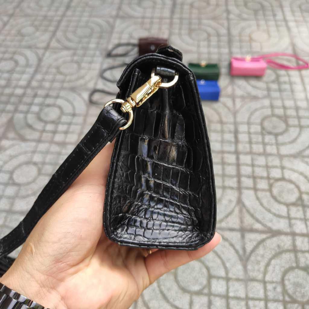 Cầm tay Da cá sấu cho nữ Thiết kế dạng túi đeo dễ thương!