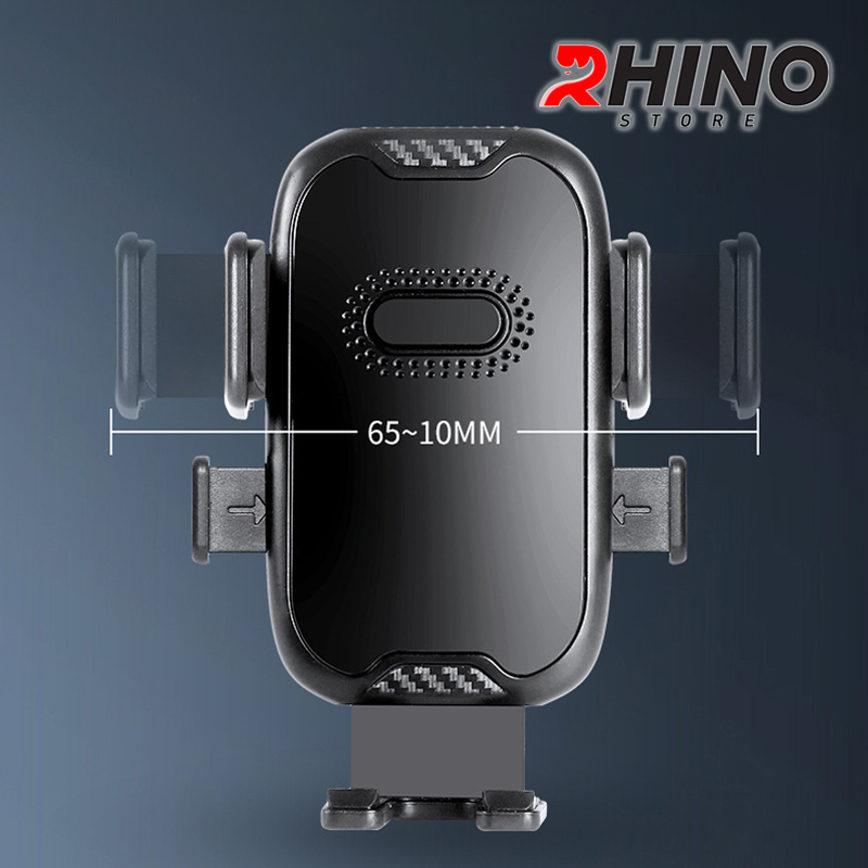 Kệ kẹp điện thoại trên ô tô Rhino KP702, giá đỡ gắn điện thoại trên điều hòa xe tiện lợi - Hàng chính hãng