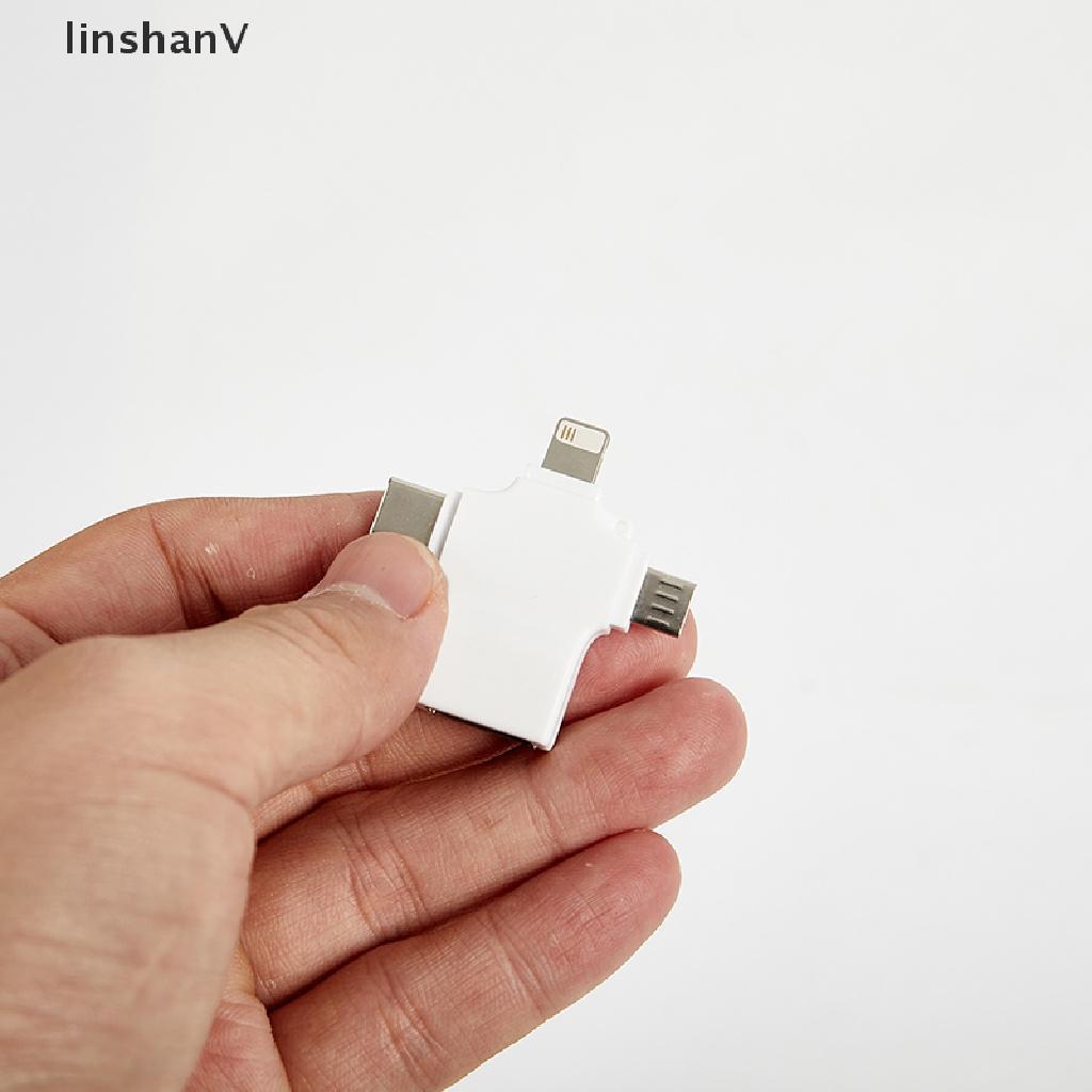 Đầu Chuyển Đổi OTG USB 3.0 Type C Micro USB 3 Trong 1 Tiện Dụng Cho IPhone