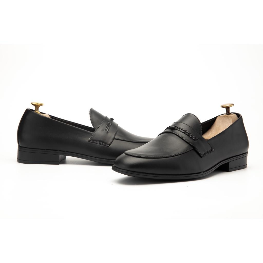 Giày Lười Nam Công Sở Đẹp Giá Rẻ Size 38 Đến 43 Màu Đen - V1