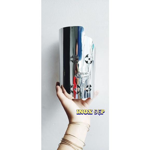 Ống đựng đũa thìa 2 ngăn để bàn, Ống đũa muỗng Inox 304 để bàn cao cấp sang trọng bền lâu
